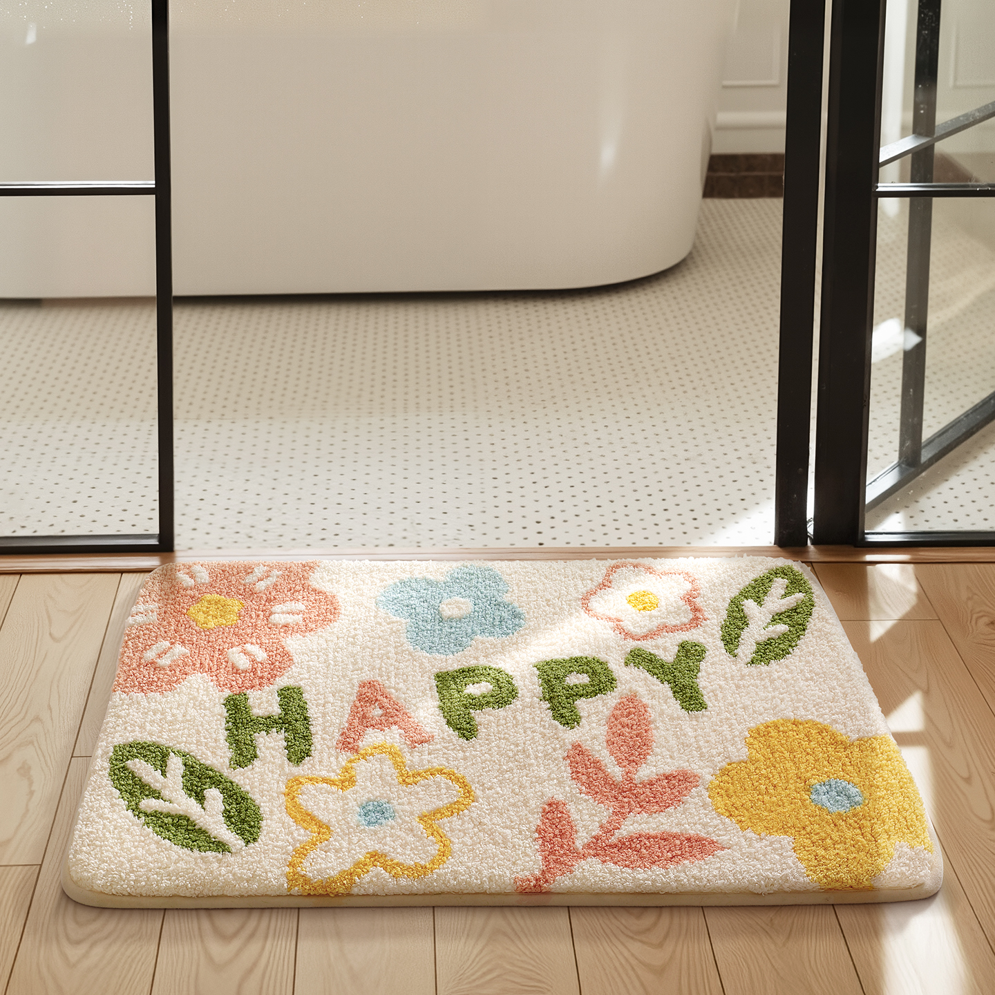 洗手台小清新吸水速干脚垫