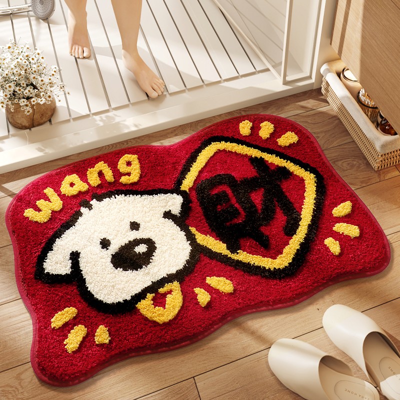 大江植绒浴室吸水速干防滑地垫