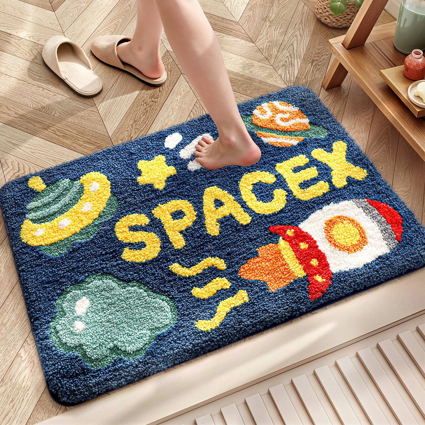 大江浴室吸水地垫卡通卫生间速干防滑加厚脚垫子厕所门口耐脏地毯,家庭/个人清洁工具,地垫,淘宝优惠券,粉丝福利购,淘宝优惠卷