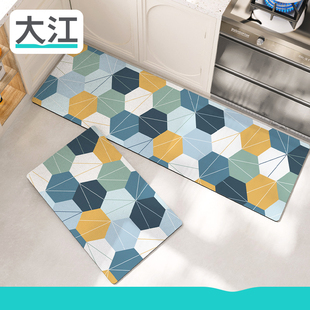 大江地垫厨房专用脚垫防滑吸水防油可擦免洗垫子2025新款 长条地毯