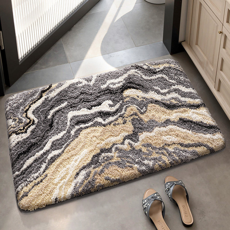 大江浴室吸水地垫诧寂风家用卫生间门口专用脚垫厕所加厚防滑地毯,居家布艺,家用脚垫,淘宝优惠券,粉丝福利购,淘宝优惠卷