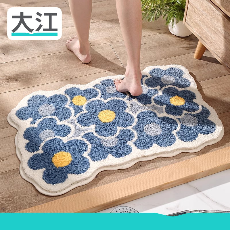 大江超细纤维现代浴室吸水地垫