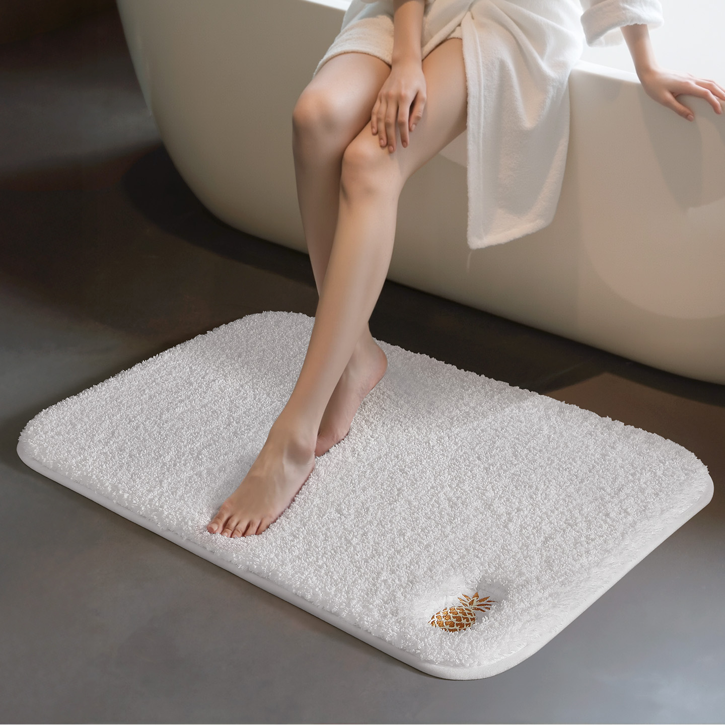 大江刺绣加厚浴室门口地垫