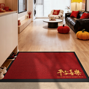 大江地垫入户门垫2025新款 高级可擦免洗门口专用脚垫红色防滑地毯