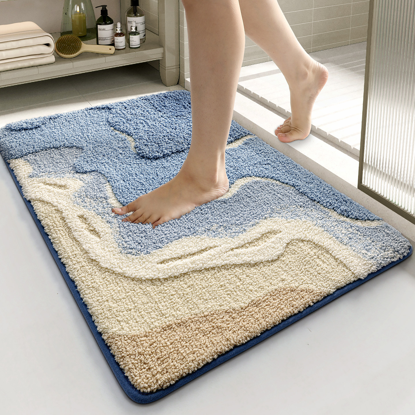 大江家用加厚浴室吸水地垫