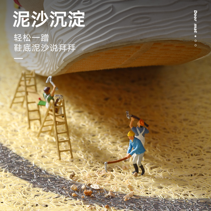 大江地垫入户门垫子丝圈玄关进门地毯简约进户门脚垫家用门口门垫