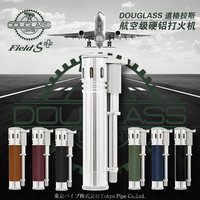 日本进口正品DOUGLASS道格拉斯新款硬铝防风老式复古煤油打火机