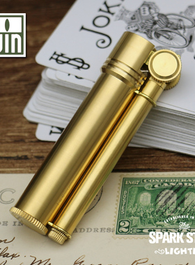 日本原装进口WIN威恩道格拉斯复古创意老式煤油打火机不锈钢黄铜