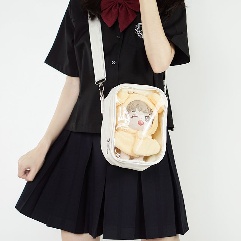 漫宝城20CM棉花娃娃斜挎帆布痛包