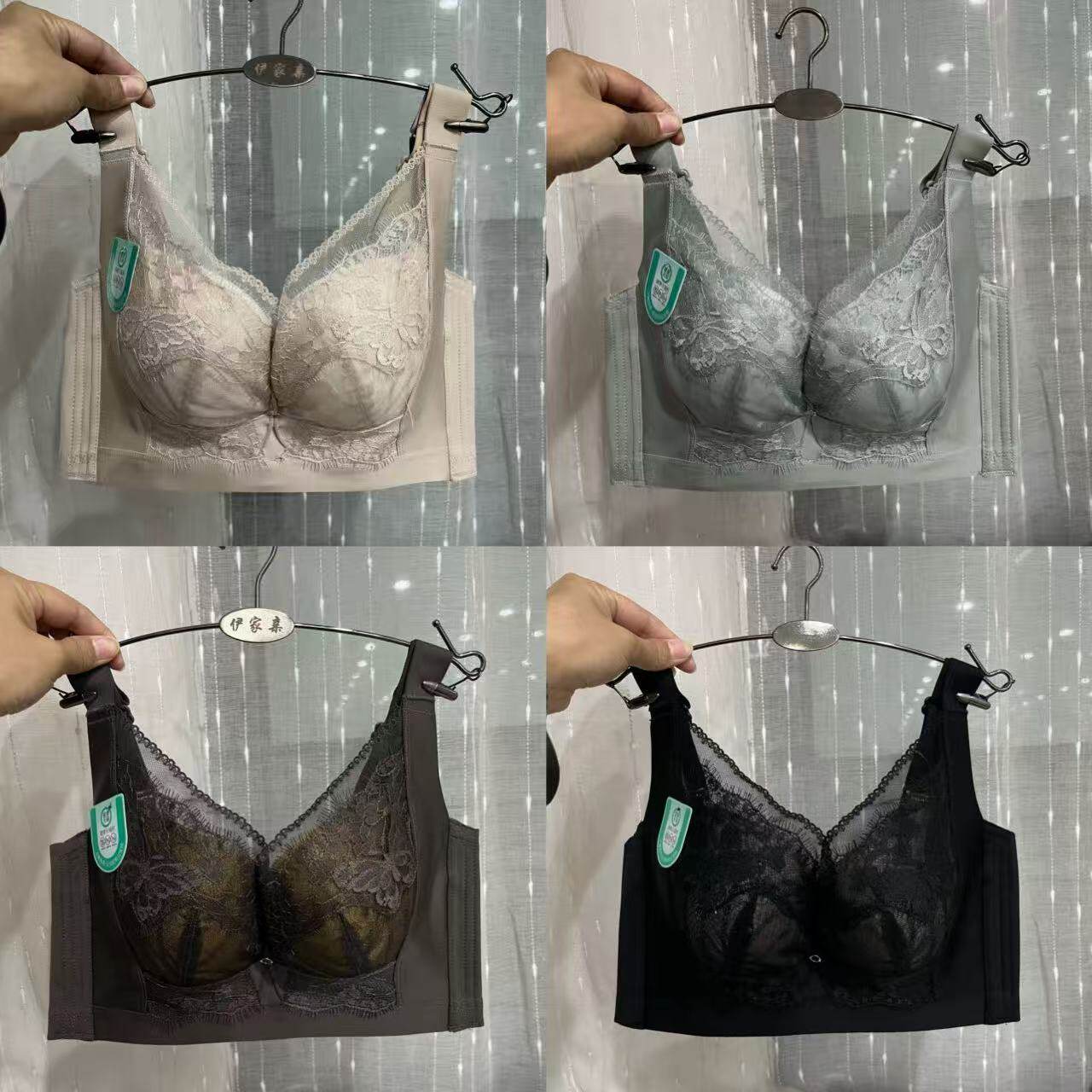 五排扣无钢圈加高侧收副乳女士内衣5609BC云感棉杯无磁聚拢文胸罩