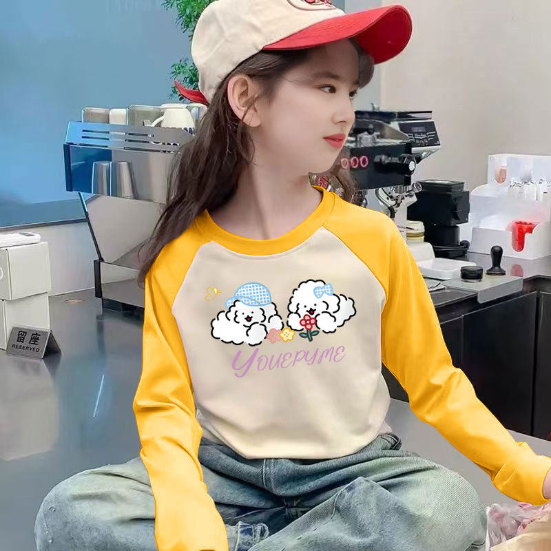 双面发热德绒儿童男女童打底衫插肩撞色长袖秋冬卡通套头保暖上衣,童装/婴儿装/亲子装,T恤,淘宝优惠券,粉丝福利购,淘宝优惠卷