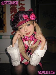 PUPIL FAT原创姬系涩谷千禧黑粉波点链条贝雷帽报童帽猫耳蝴蝶结