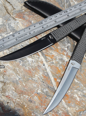 刀具 防身 冷兵器菊田水果刀氚气刀随身格斗战术刀开刃刀户外小刀