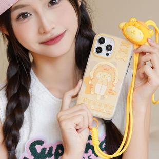 正版三丽鸥家族布偶系列手机挂绳可挂卡套挂脖可爱卡通斜跨吊绳