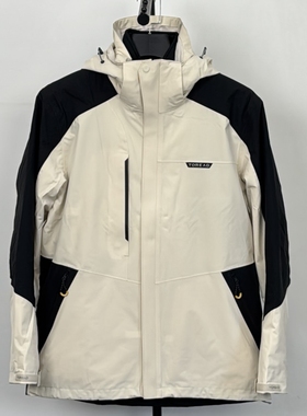 探路者冲锋衣男秋冬新款户外防风保暖可拆卸徒步外套TAWWAL91203