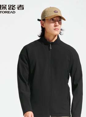 探路者25新款秋冬男女软壳防风防水保暖透气防风外套TAEEAN91531