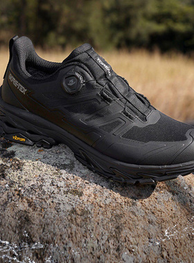 探路者男式goretex防水徒步鞋vibram防滑户外登山运动鞋