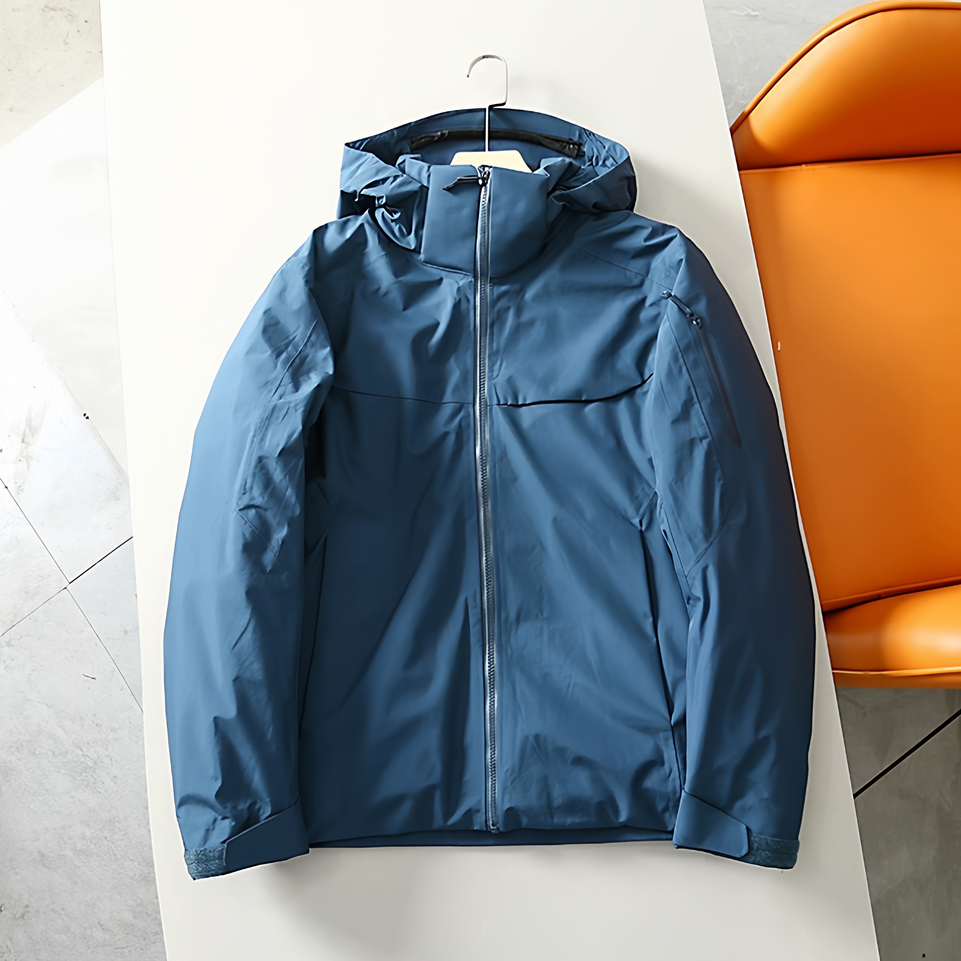 刺绣高端品牌户外冲锋羽绒服可拆卸帽羽绒冲锋衣台州三门保暖外套