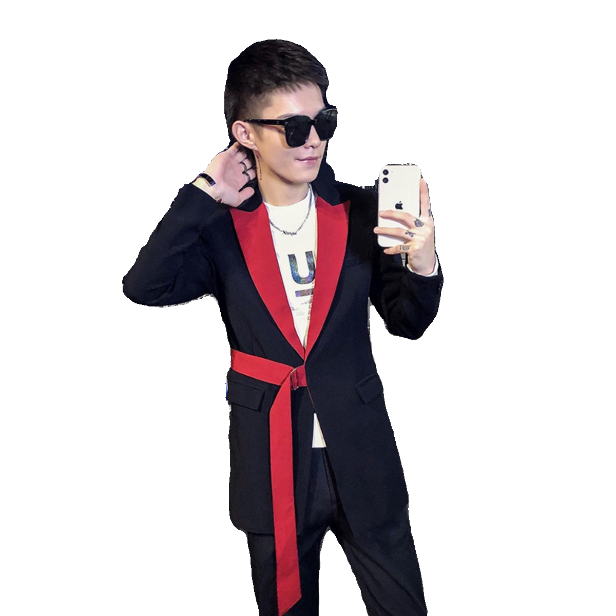 休闲长袖长款西装便服外套P155,男装西服套装,星座407-1