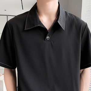夏季男士青年款短袖衬衫T恤套装P120图片