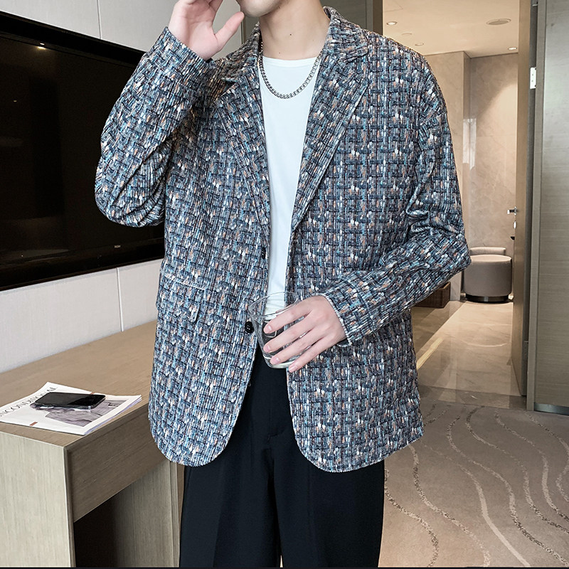 小香风休闲时尚男士单西服外套P115,男装西服,星座407-1