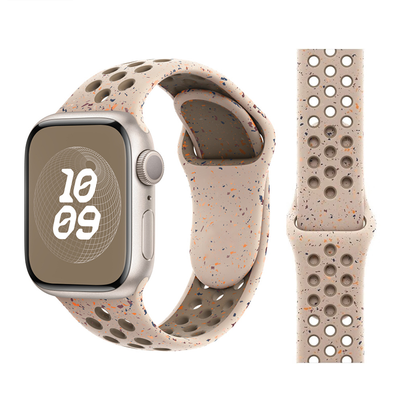 适用苹果手表applewatch10表带男女iwatchS9高级硅胶S8运动手表带