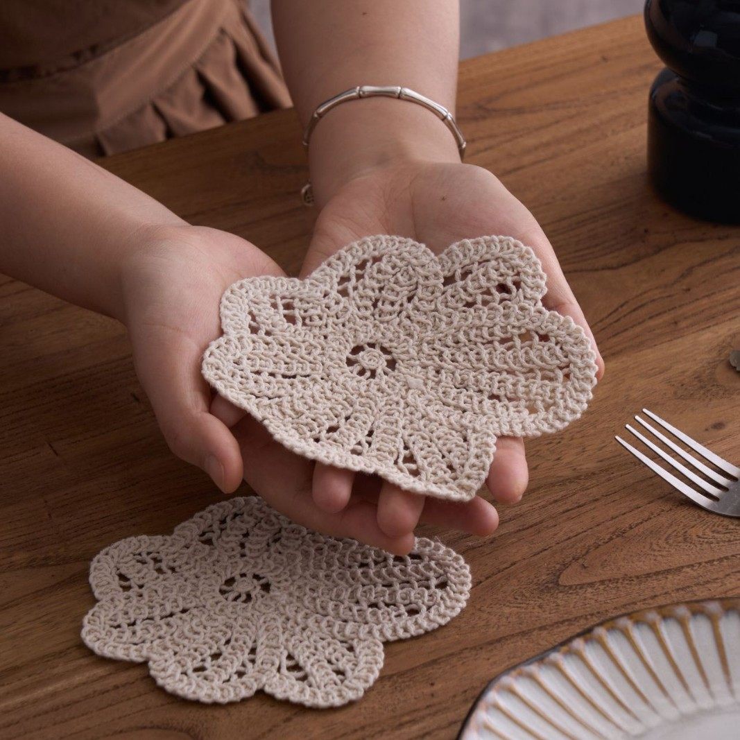 餐厅咖啡厅北欧手工钩织棉垫茶杯垫泡茶店茶壶垫盖碗垫茶道零配件,居家布艺,杯垫,淘宝优惠券,粉丝福利购,淘宝优惠卷