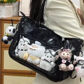 大容量双肩痛包追星人演唱会藏灯牌支架托特包通勤手提单肩斜跨包