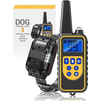 800m Electric Dog Training Collar Detachable Bark Rechargeab