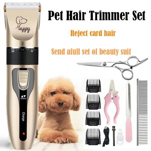 Dog Hair Clipper Pet Hair Trimmer Set Puppy Grooming Electri