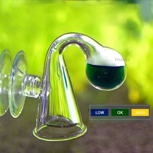 Fish Tank CO2 Diffuse Glass Drop Checker For Co2 Monitor gla