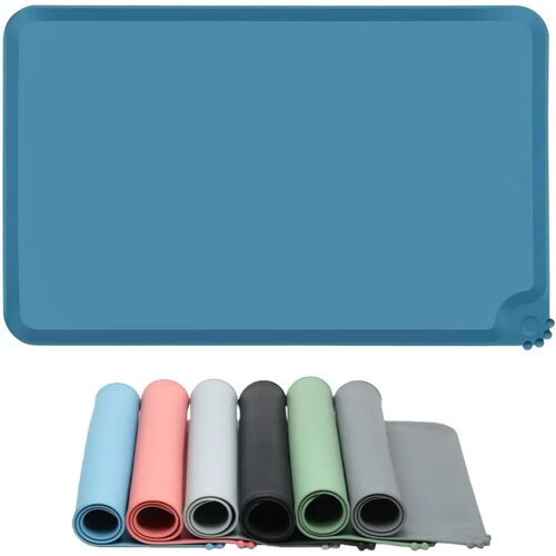 Non-Slip Waterproof Silicone Pet Feeding Mat for Dog Cat Foo