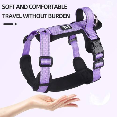 Anti-Escape Dog Harness with Handle Reflective Nylon Dog Har