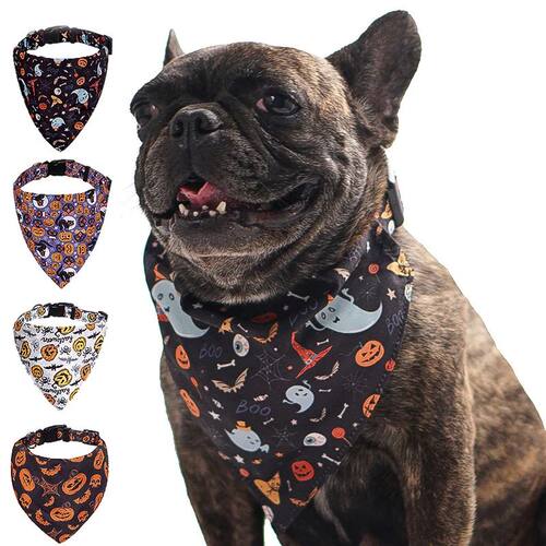 Halloween Dog Bandanas Dog Accessories for Small Large Dogs