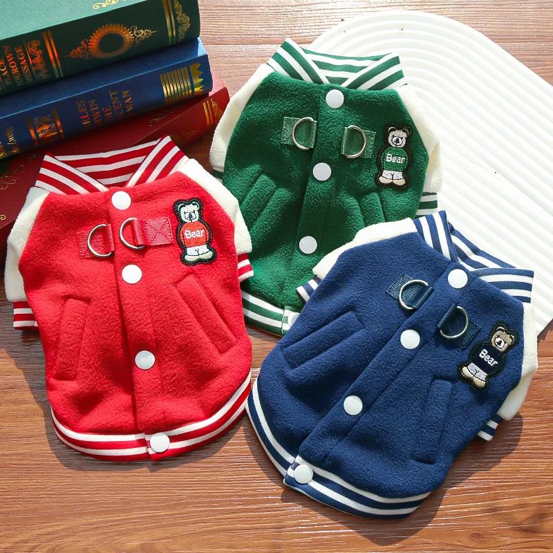 Puppy Coat With D Ring Outdoor Jacket for Small Medium Dog B