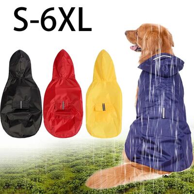 Dog Raincoat Waterproof Hoodie Jacket Rain Poncho Pet Rainwe