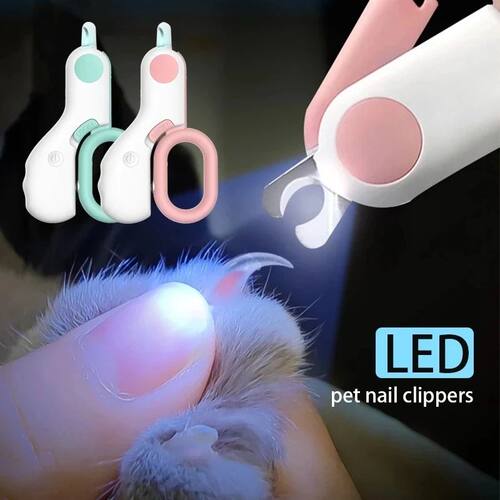 Professional Pet Nail Clipper LED Light Pet Nail Clipper Cla