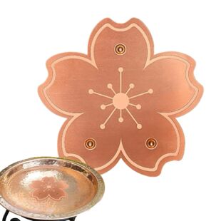 Bird Bath Copper Birdbath Purifier with Triple-Point Support