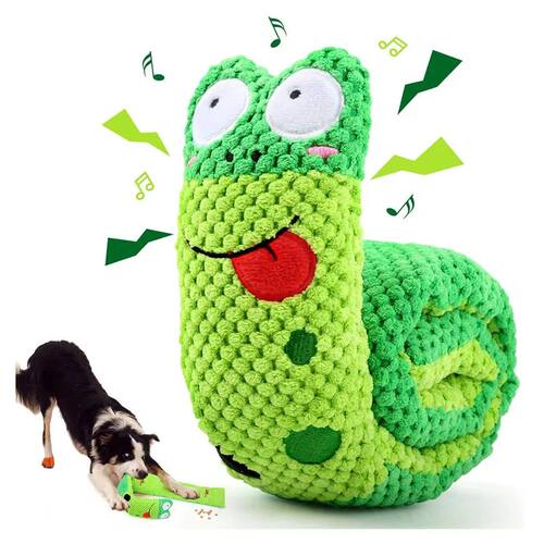 Dog Puzzle Feeder Interactive Toy Indestructible Plush Sound