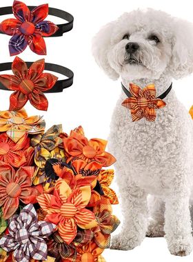 30pcs Small Dog Cat Bowtie For Collar Autumnal Dog Grooming