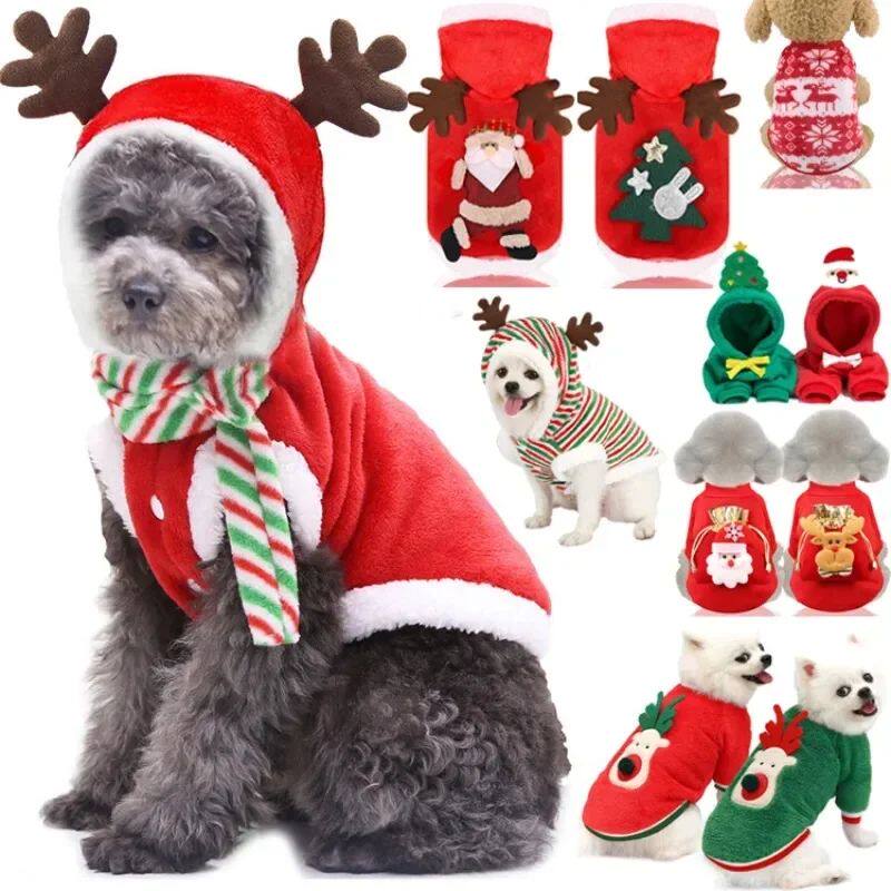 Christmas Dog Clothes Pet Clothes for Small Medium Dogs Wint