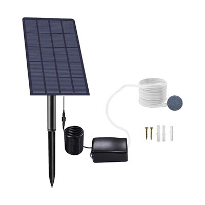 2W Plug-in Solar Oxygen Pump Fish Tank Oxygenator Aquarium O