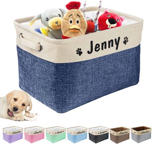 Personalized Dog Toy Basket Free Print Pet Storage Box DIY D