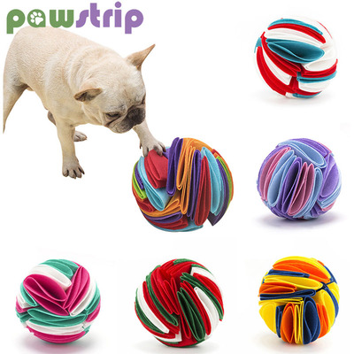 Dog Sniffing Ball Puzzle Toys Increase IQ Slow Dispensing Fe