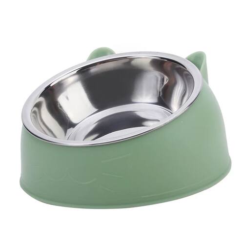 1/2/5pcs Cat Bowl Creative Inclined Kitten Puppy Food Feedin