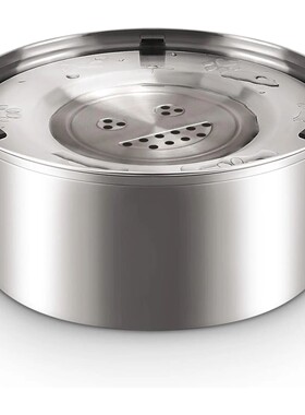 3L Stainless Steel No Spill Water Bowl for Dogs Non-Slip Slo