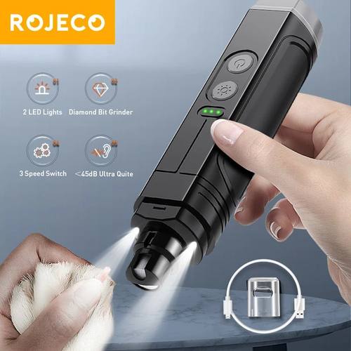 ROJECO P3 Electric Pet Nail Grinder Professional Dog Nail Cl