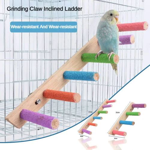 4/6/8 Step Bird Climbing Ladder Pet Interactive Ladder Parro