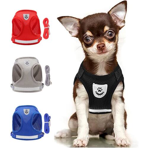 Pet Dog Harness and Leash Set Puppy Cat Chest Strap Reflecti