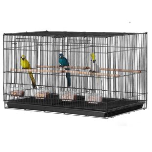 SucceBuy 30In Flight Bird Cage Stackable Divided Small Anima
